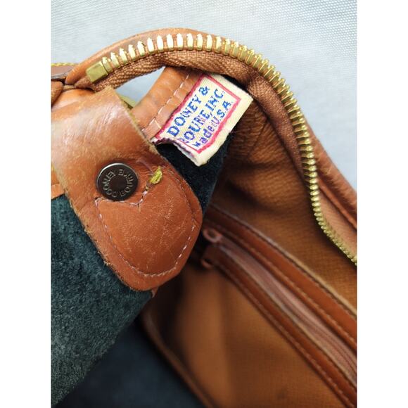 Dooney & Bourke Black Pebbled Leather Zipper Hobo Shoulder Bag -VTG Made in USA - Picture 11 of 15